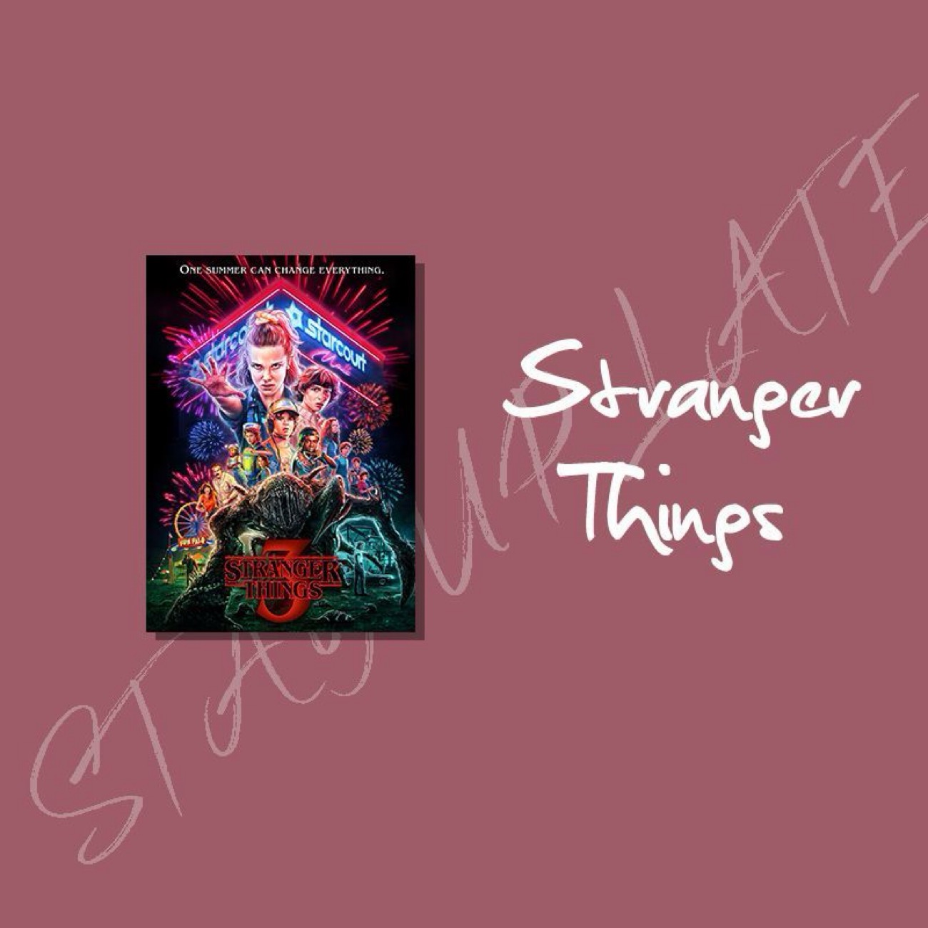 Stranger Things  Refrigerator sticker