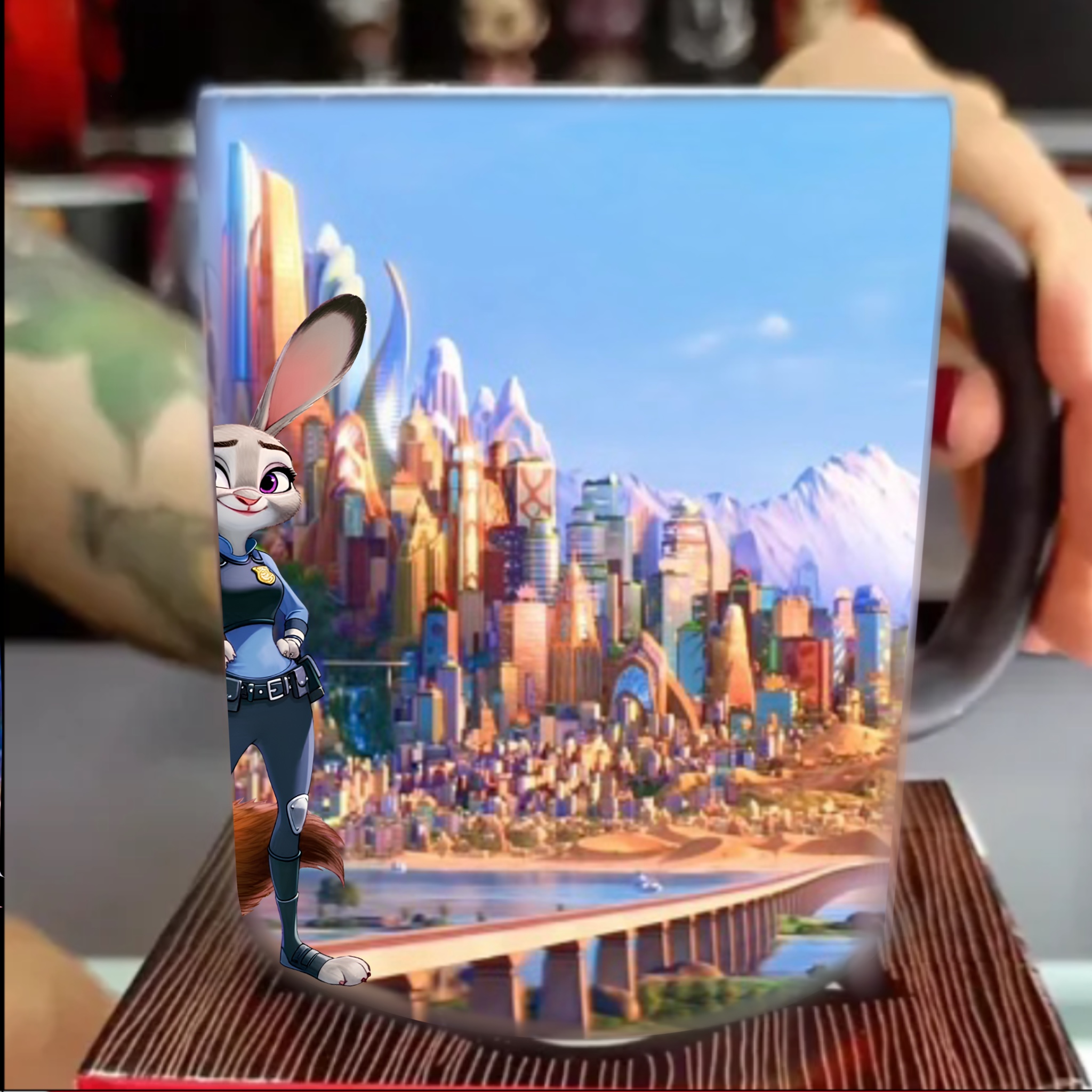 Judy the Bunny and Nick the FoxMagic Thermal Color-Changing Mug