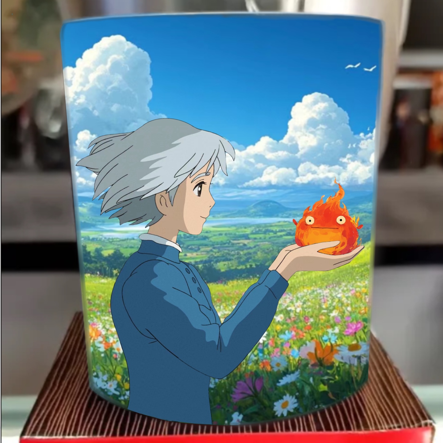 Love each other in the castle heat sensitive color changing mug