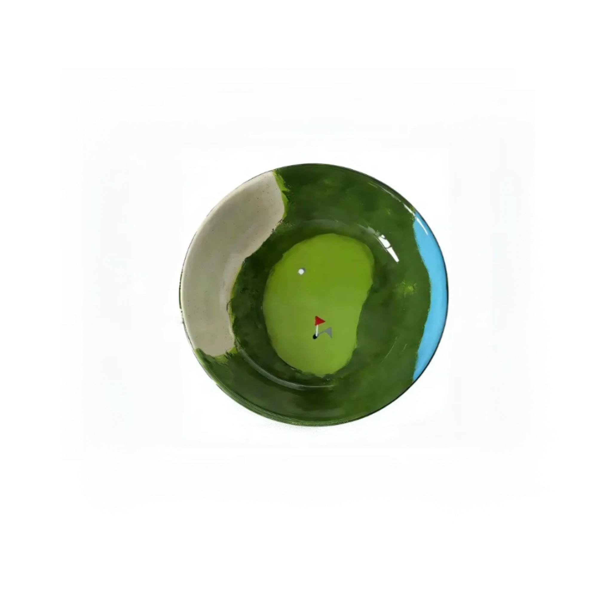 Hand-Painted Golf Bowl