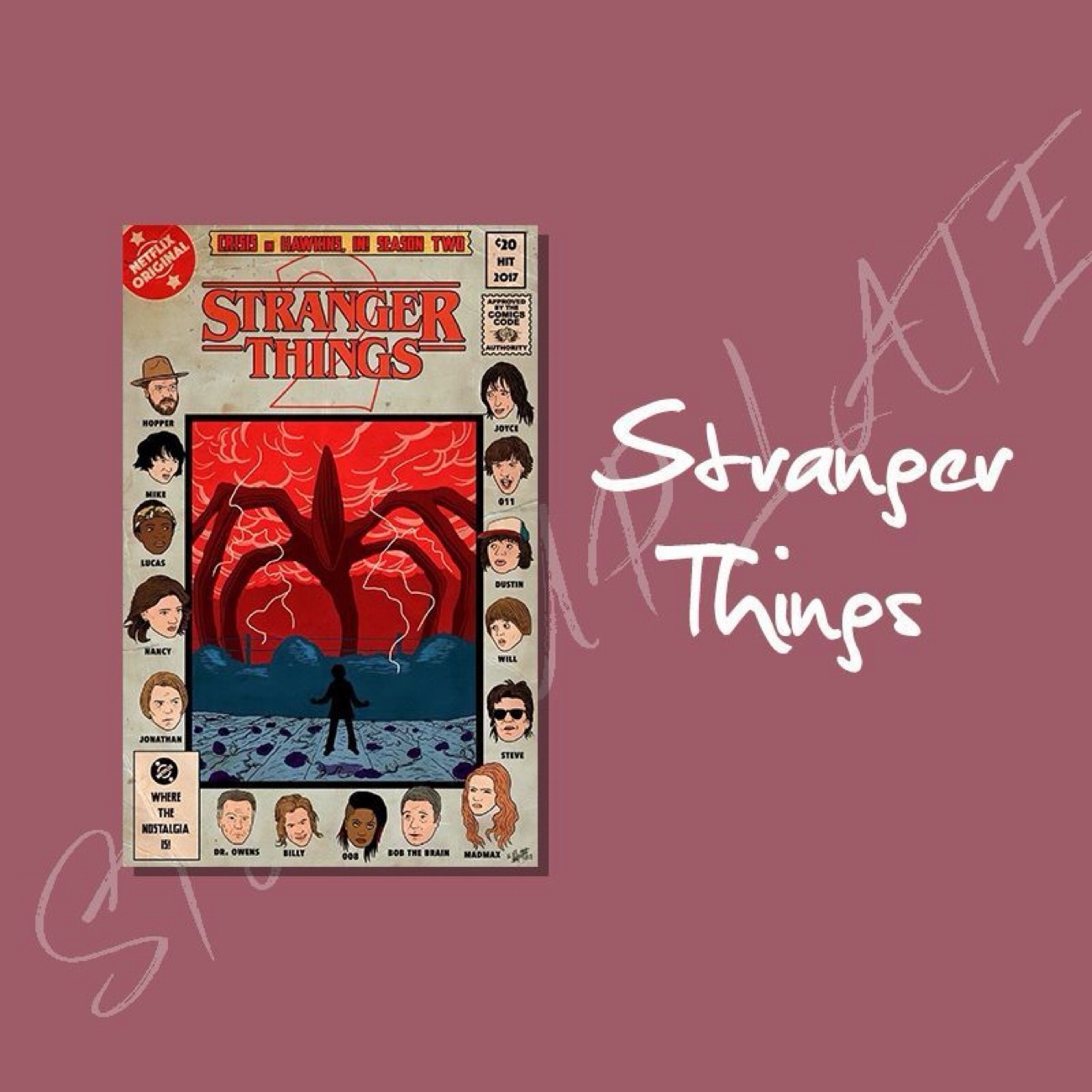 Stranger Things  Refrigerator sticker