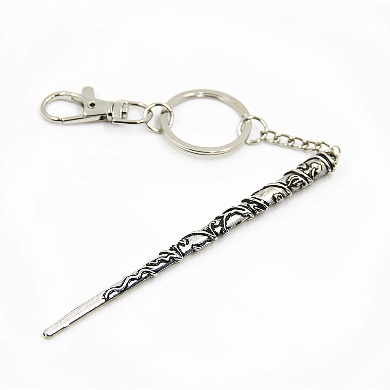 Three-dimensional wand keychain