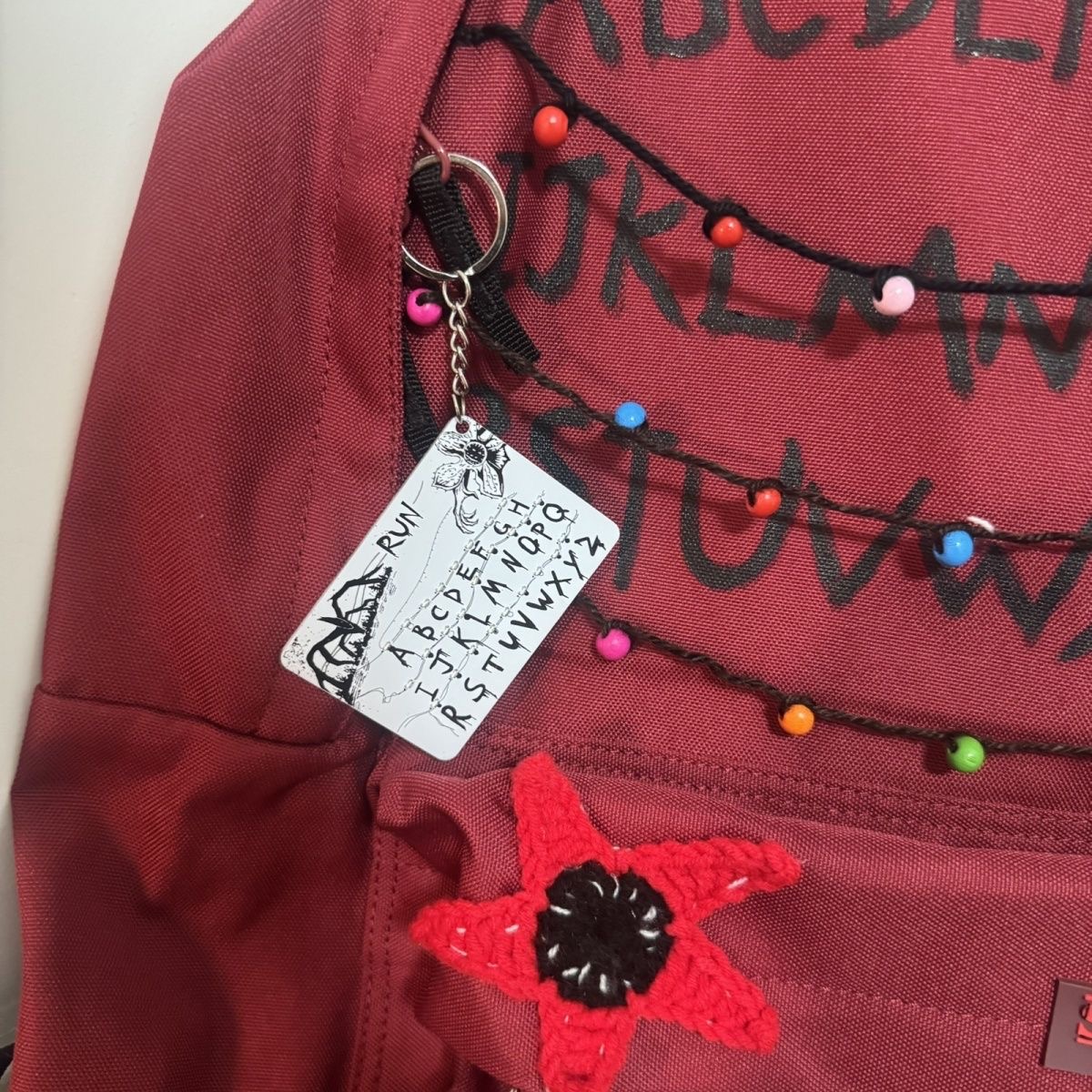 Stranger Things luminous flashing light keychain