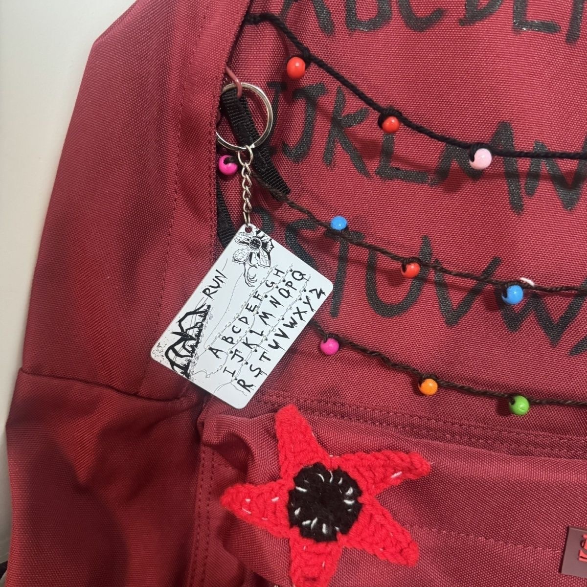 Stranger Things luminous flashing light keychain