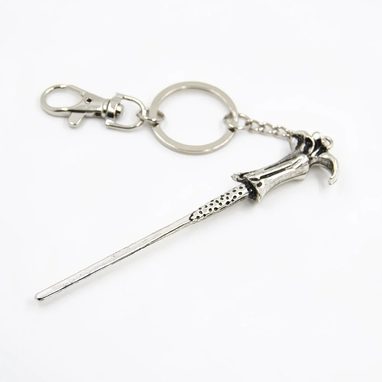 Three-dimensional wand keychain