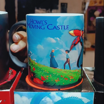 Love each other in the castle heat sensitive color changing mug