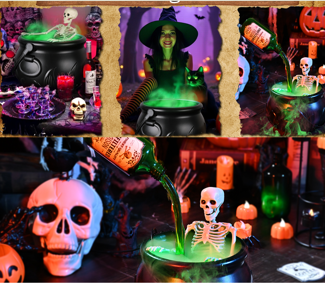 Flame Wizard Bucket Halloween Gift