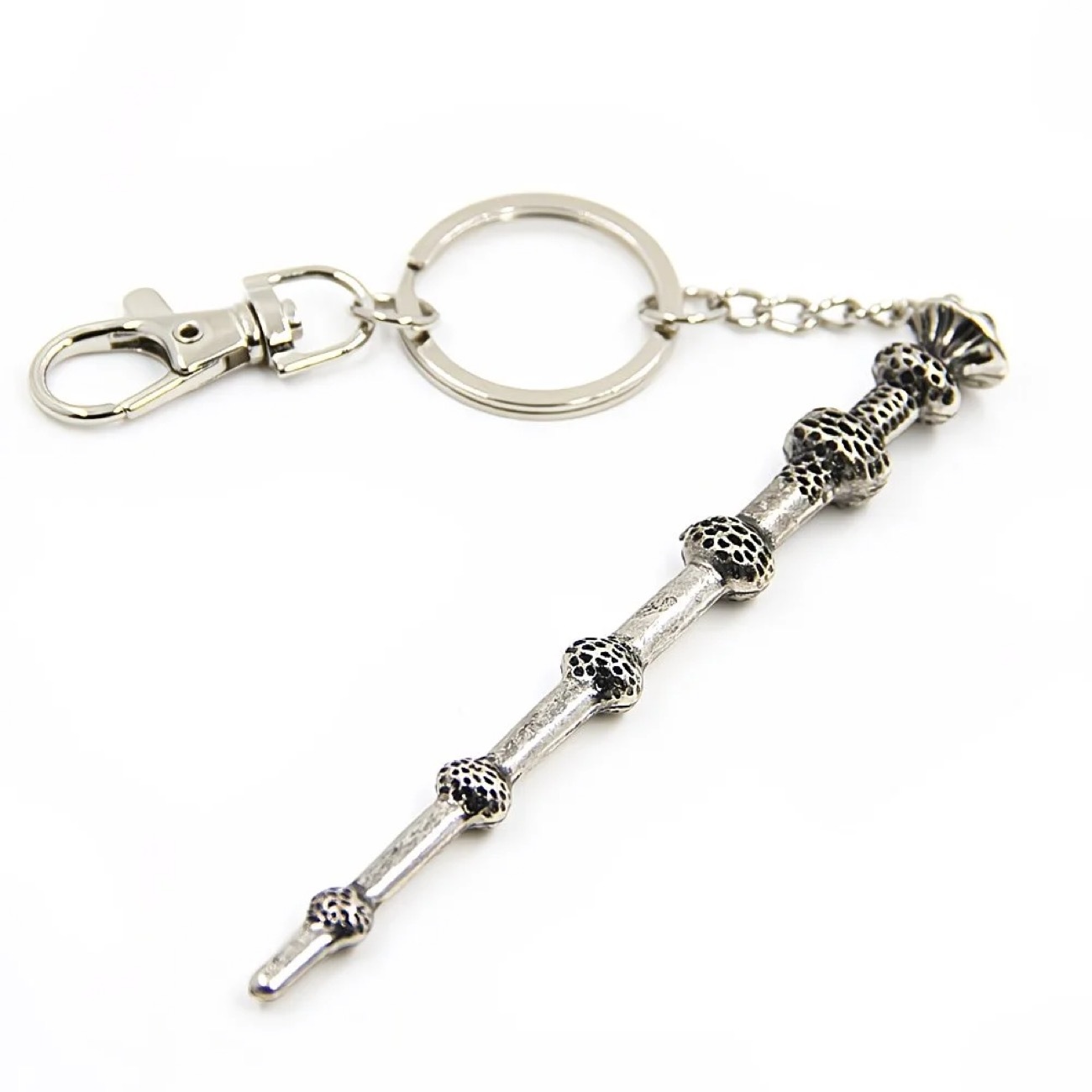 Three-dimensional wand keychain