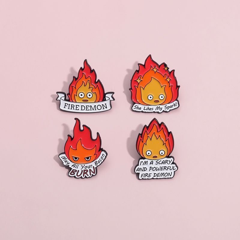 Calcifer Flame Brooch