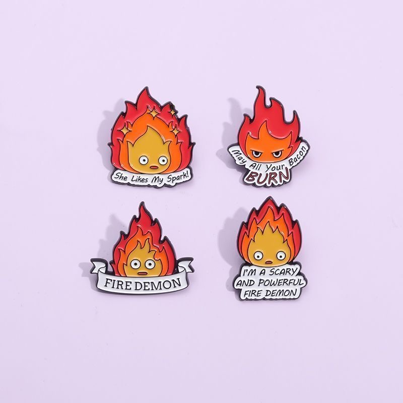 Calcifer Flame Brooch