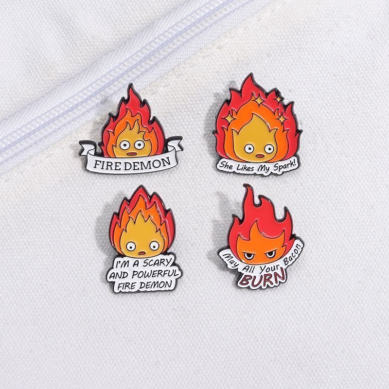 Calcifer Flame Brooch