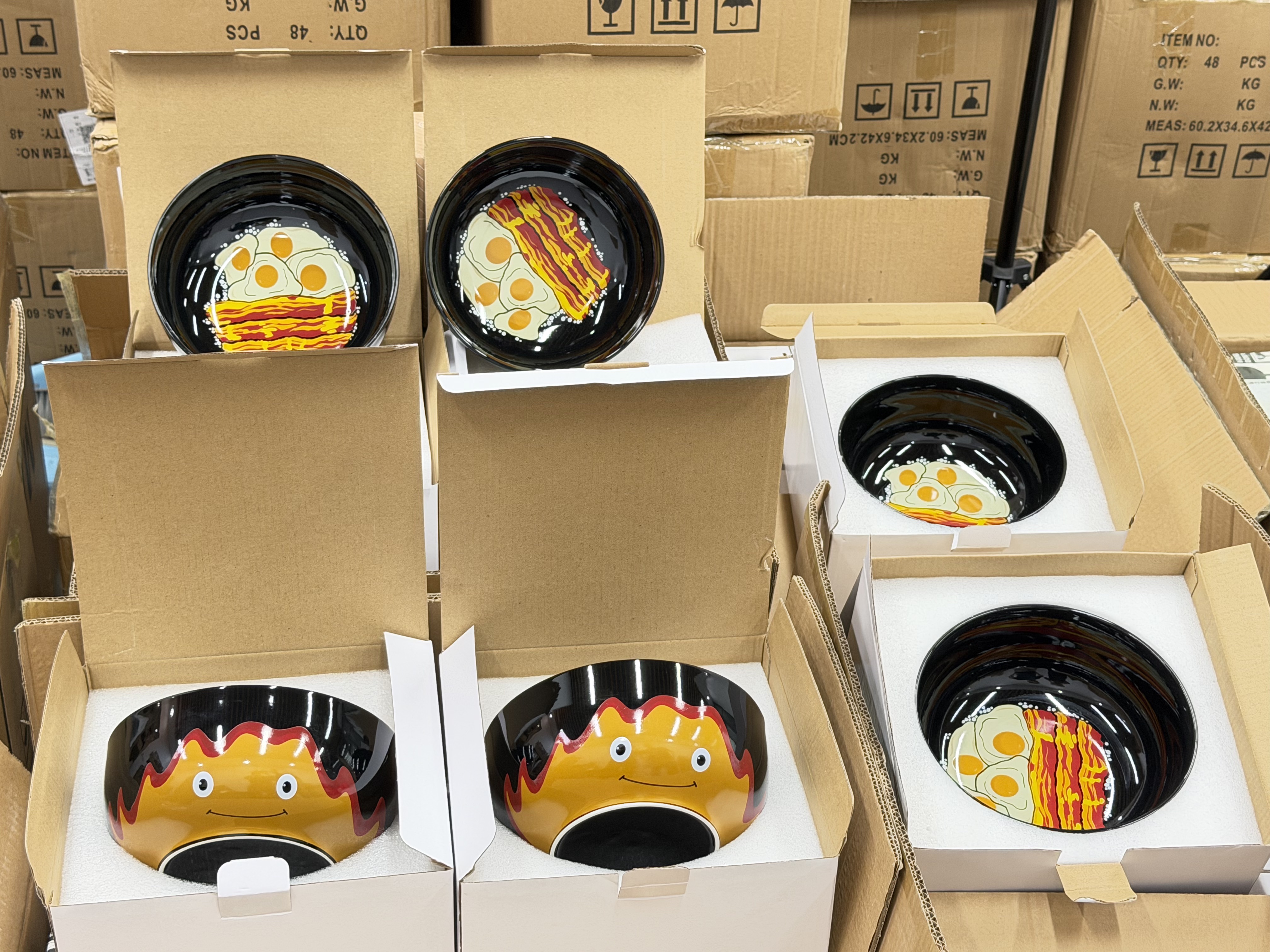 Hand-Painted Calcifer Bowl