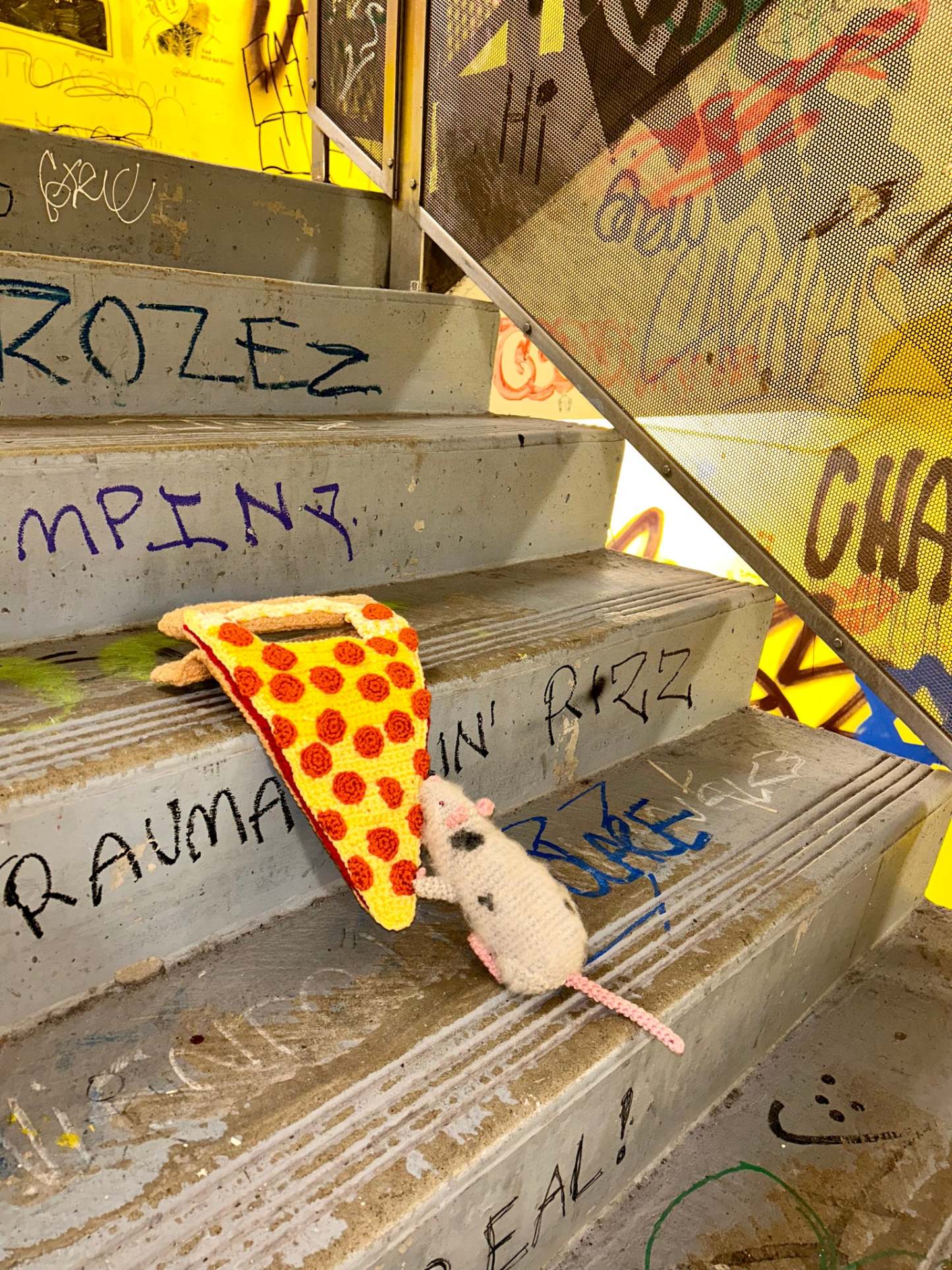 Handmade Pizza Rat Hand Bag❤️Free shipping