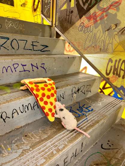 Handmade Pizza Rat Hand Bag❤️Free shipping