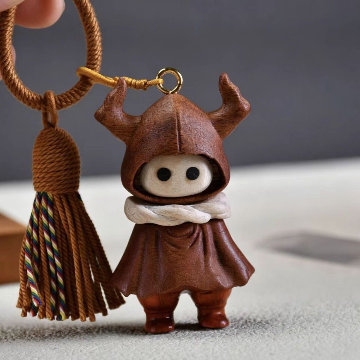 Cool Hollow Knight Nameless Wooden Desktop Ornament, Creative Carved Gift