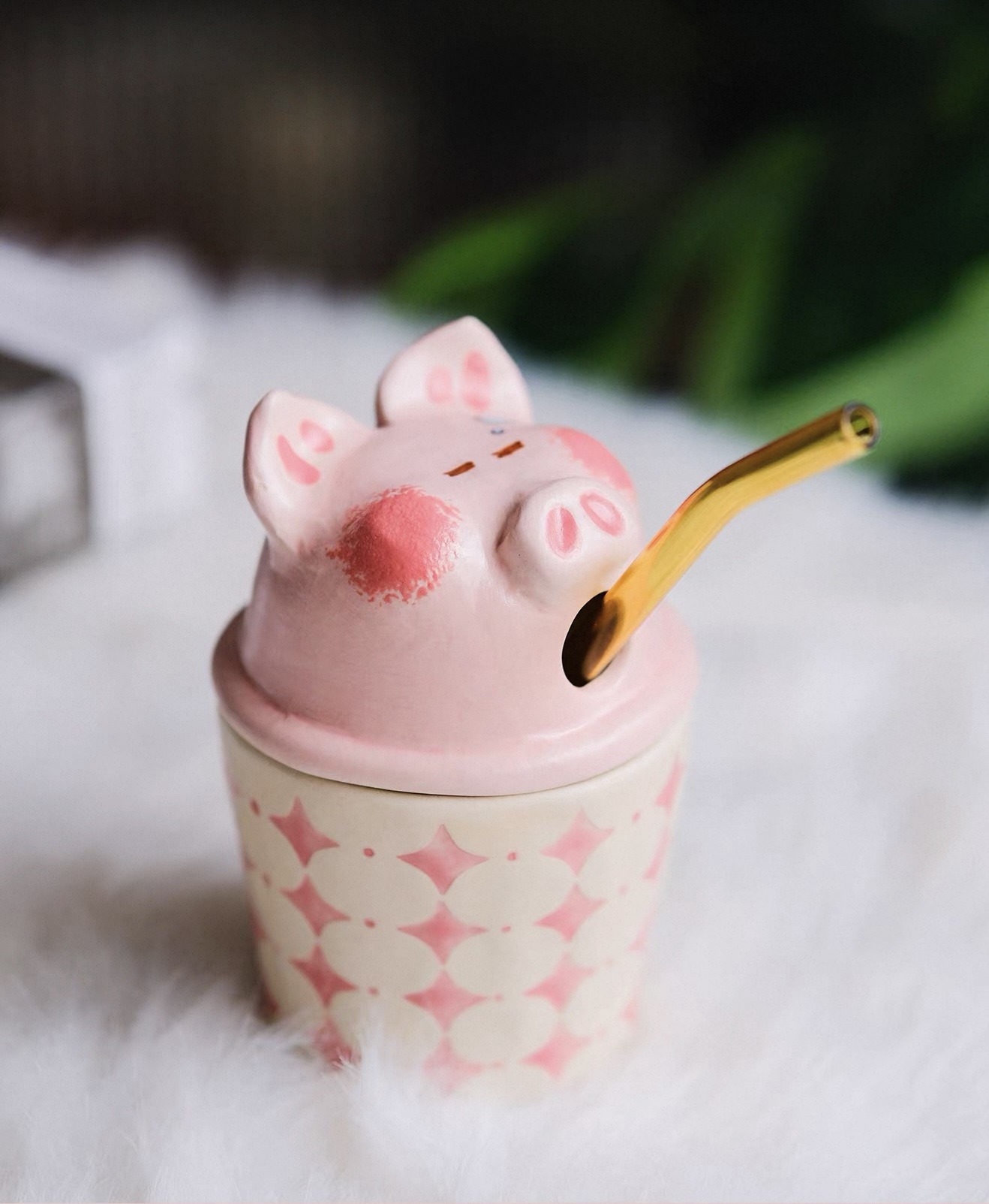 Hand-Kneaded Cute Cat Coffee Mug