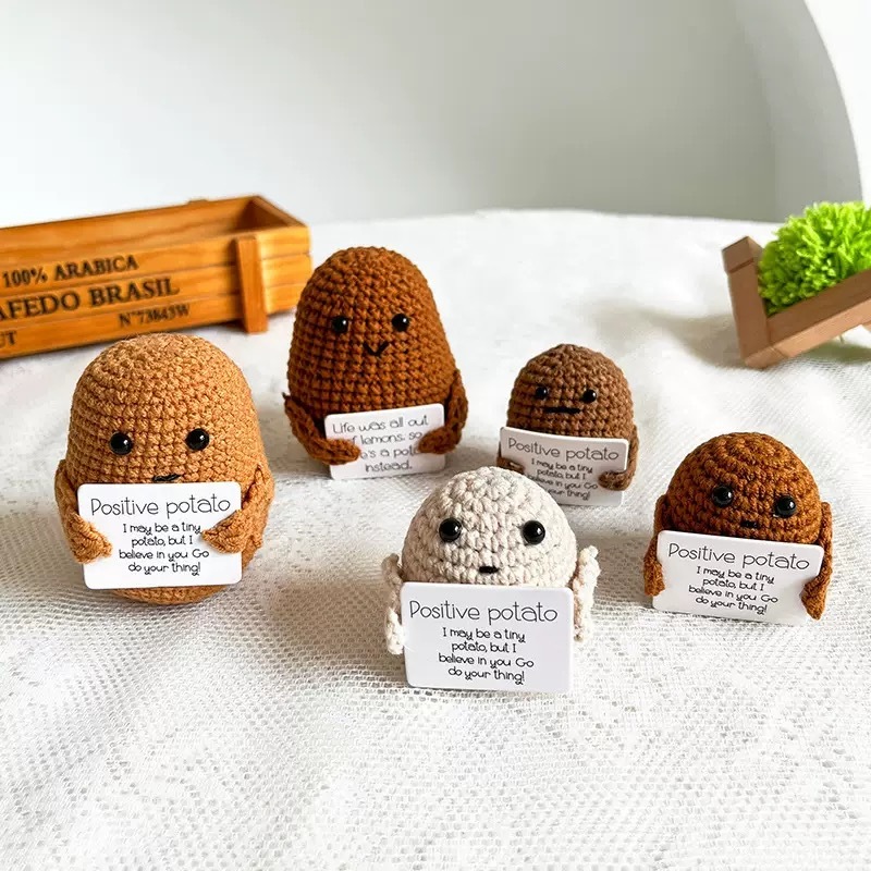 Funny expression potato doll yarn knitted pendant （Buy 3 get 1 free doll❗）