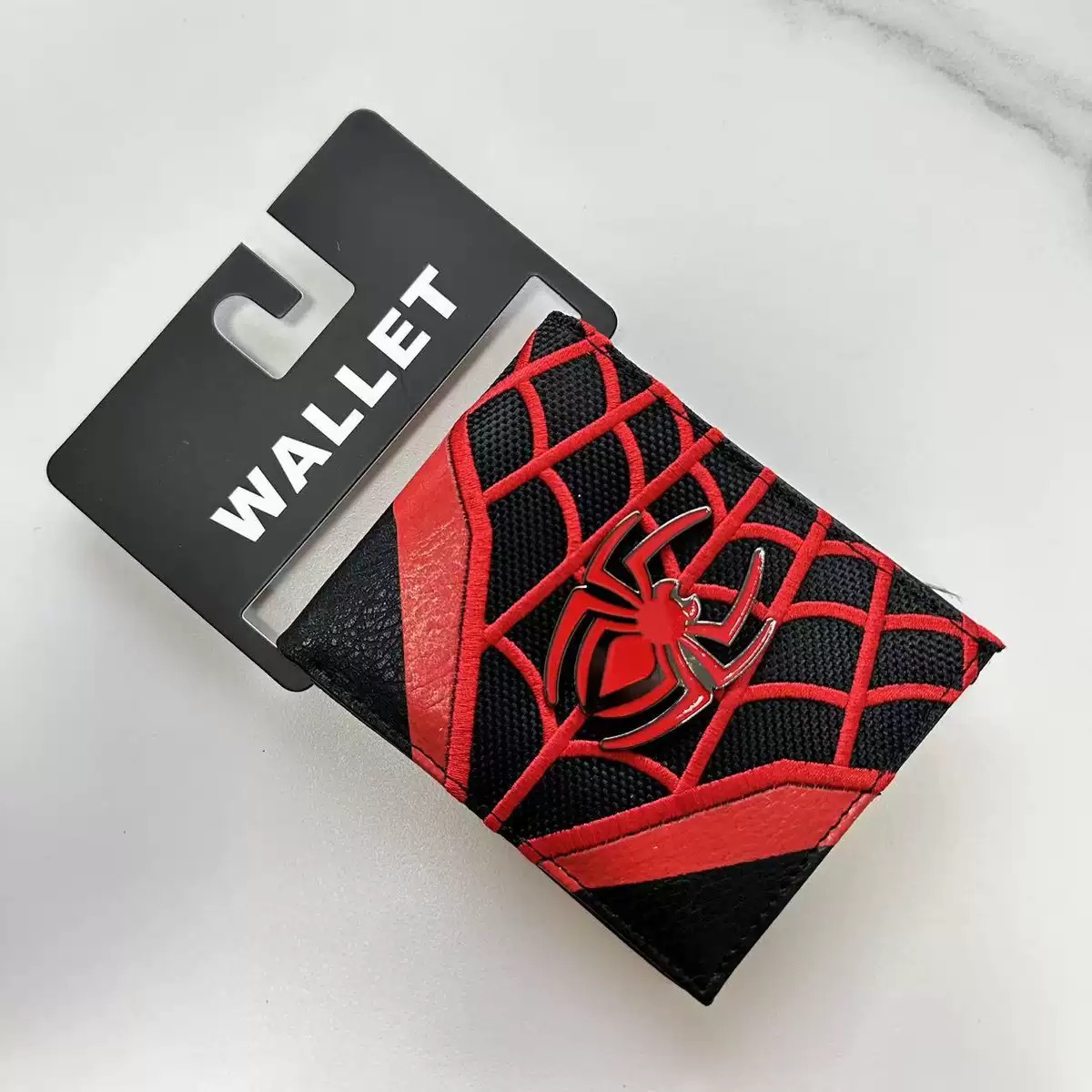 Marvel Color‑Contrast Embossed Spider‑Man Wallet