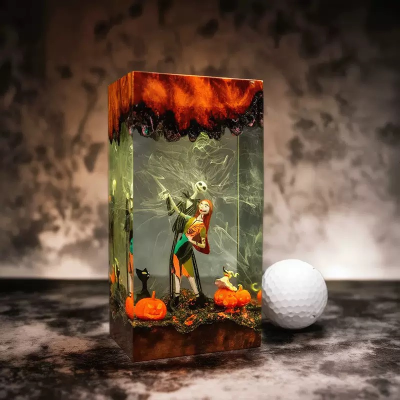 Handmade Jack Skellington& Zero Night Light