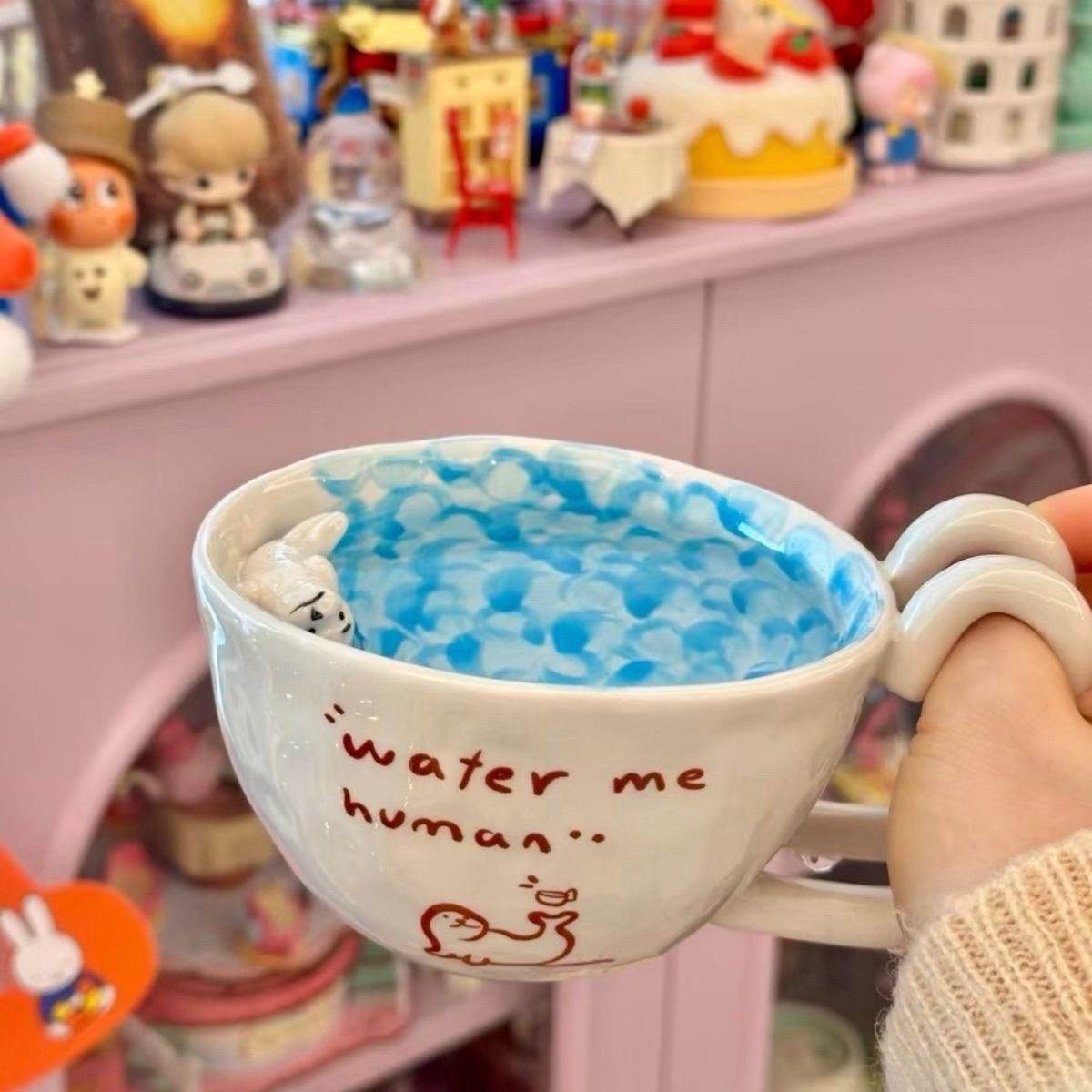 Swimming Seal Ceramic Mug