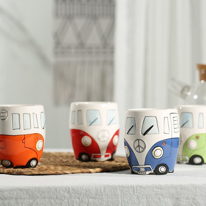 Car and Bus Ceramic Mugs
