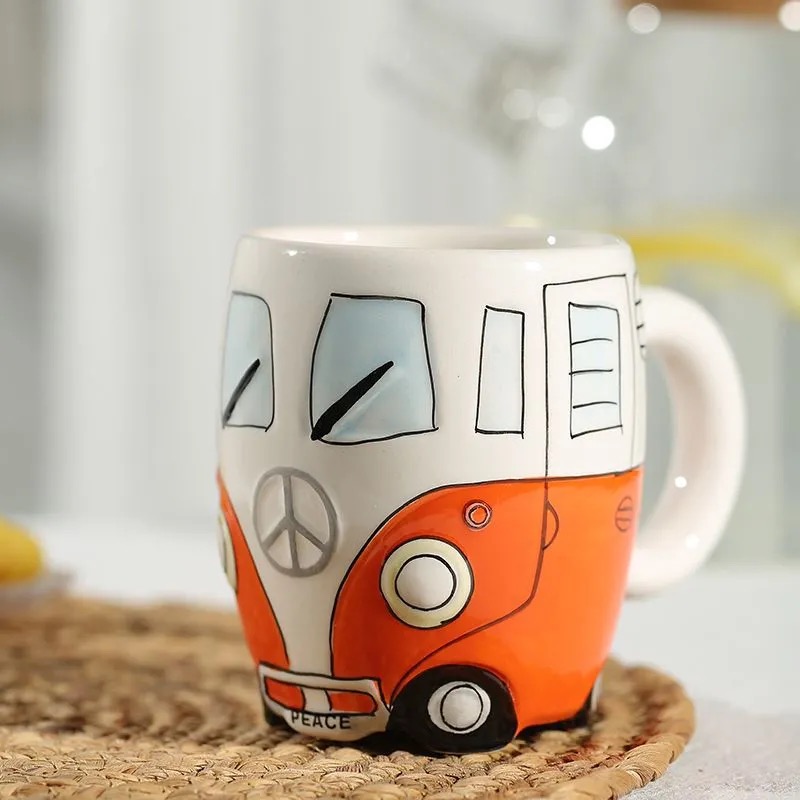 Car and Bus Ceramic Mugs