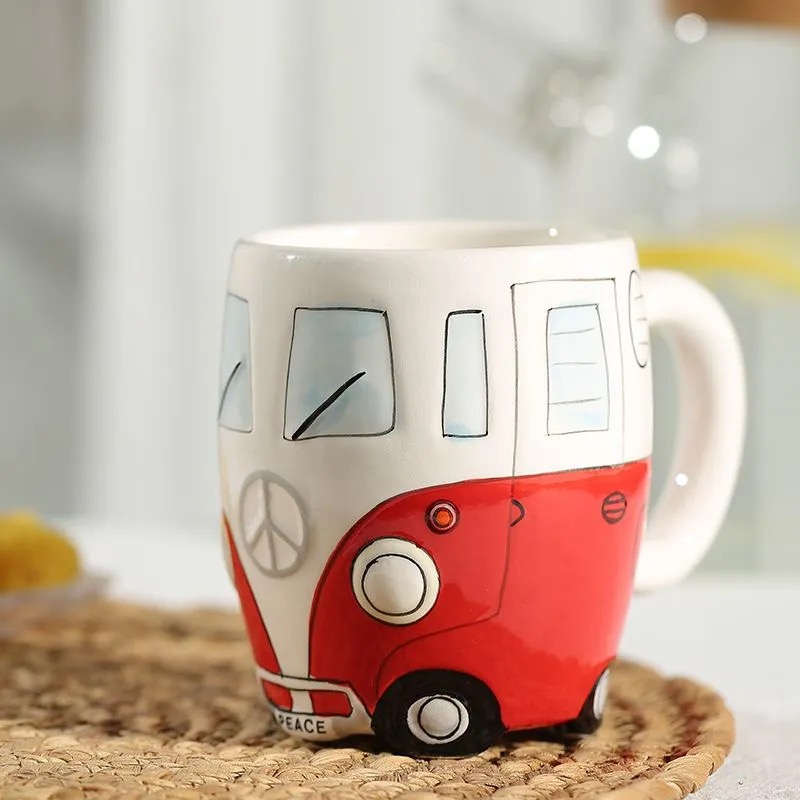 Car and Bus Ceramic Mugs