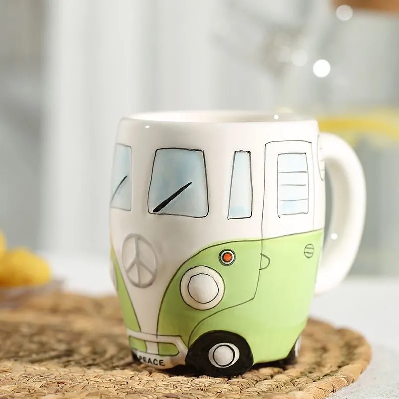 Car and Bus Ceramic Mugs