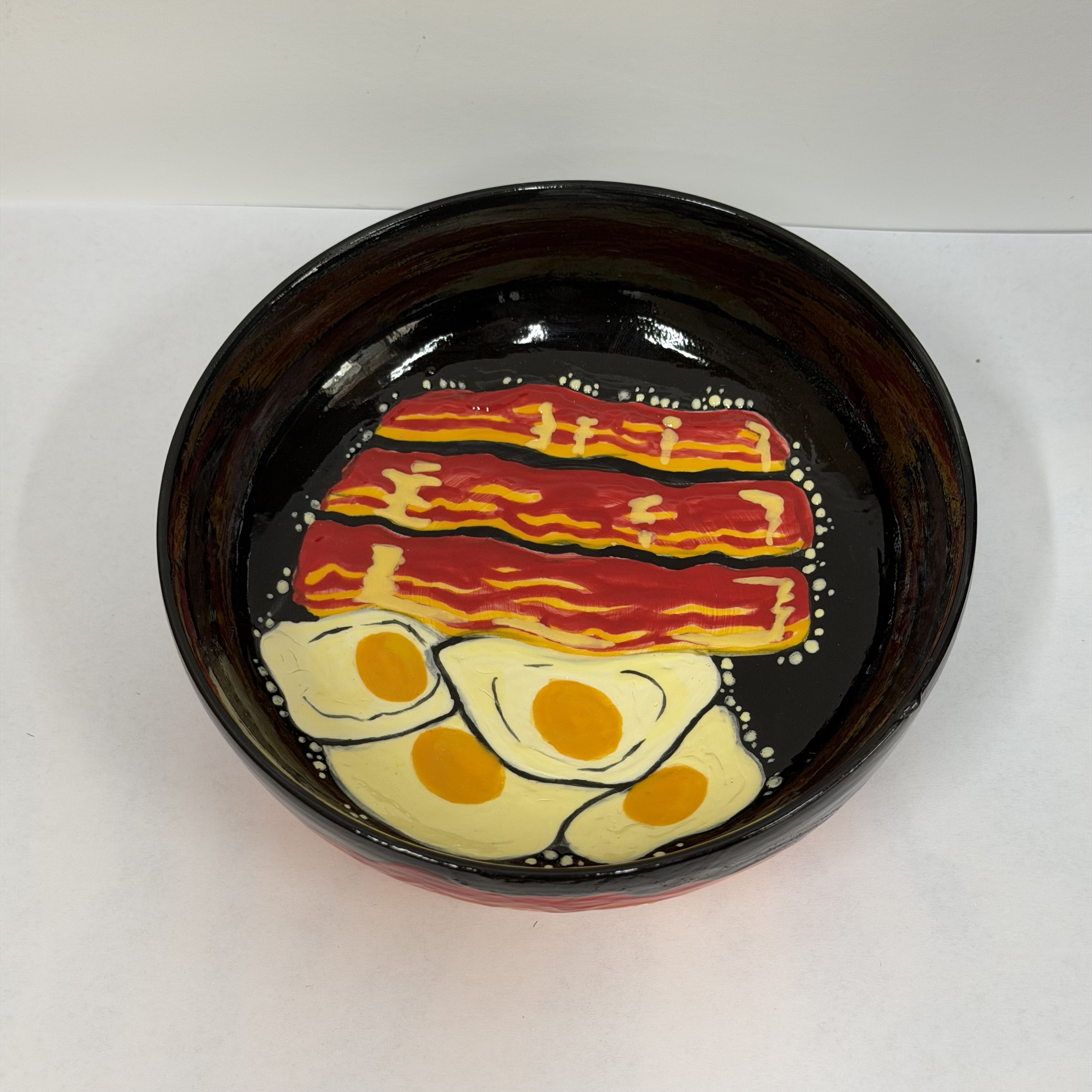 Hand-Painted Calcifer Bowl
