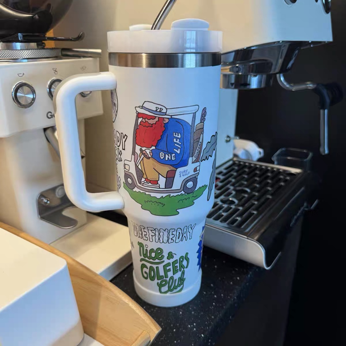 Hand-drawn Golf Sketches 40OZ Tumbler