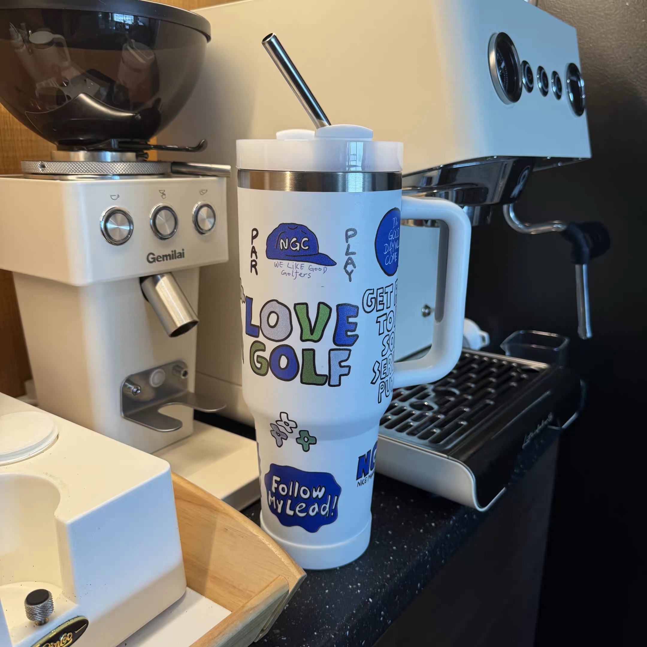 Hand-drawn Golf Sketches 40OZ Tumbler