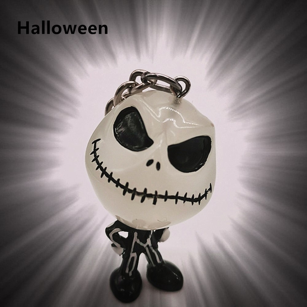 Skull Jack Skyrington Night Glow Keychain