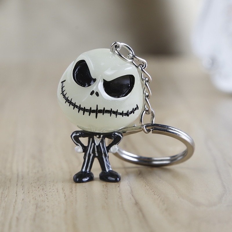 Skull Jack Skyrington Night Glow Keychain