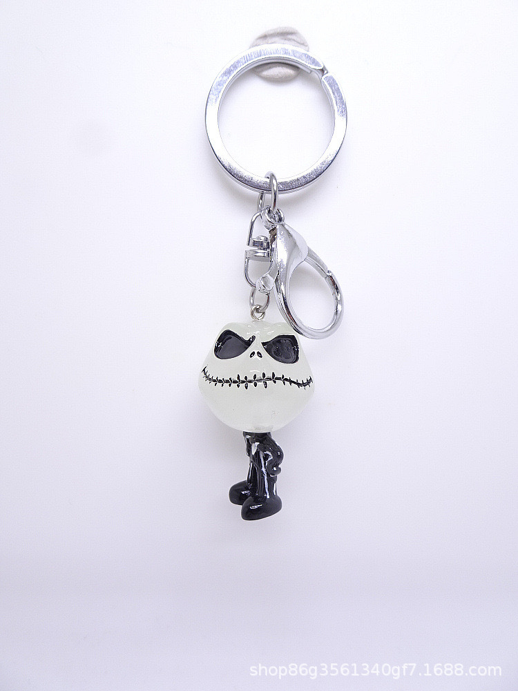 Skull Jack Skyrington Night Glow Keychain