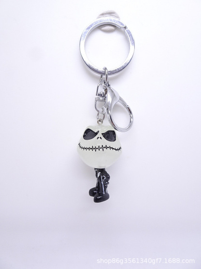 Skull Jack Skyrington Night Glow Keychain