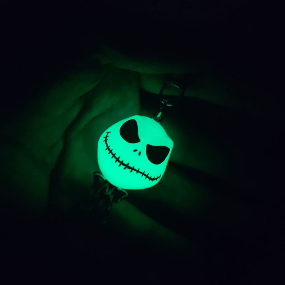 Skull Jack Skyrington Night Glow Keychain
