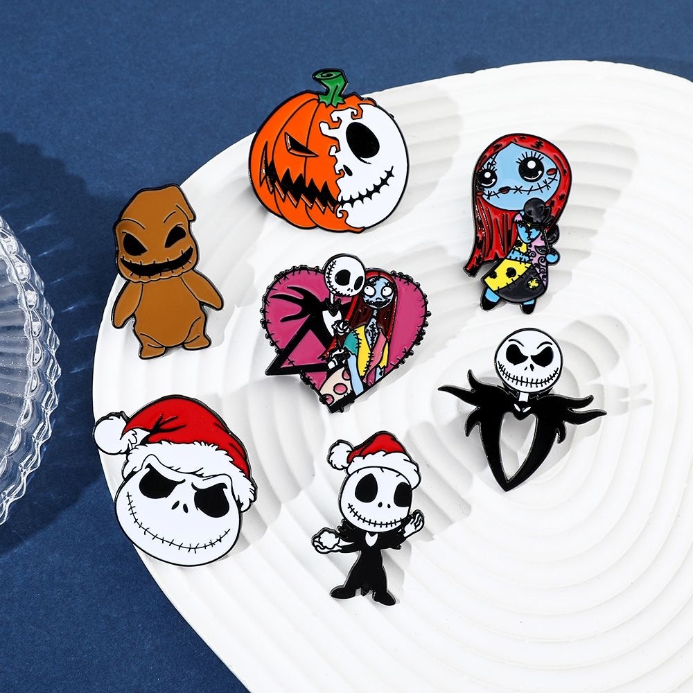 Jack and Sally brooch