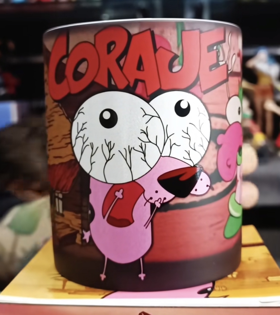 Courage the Cowardly Dog Heat Sensitive Color Changing Mug