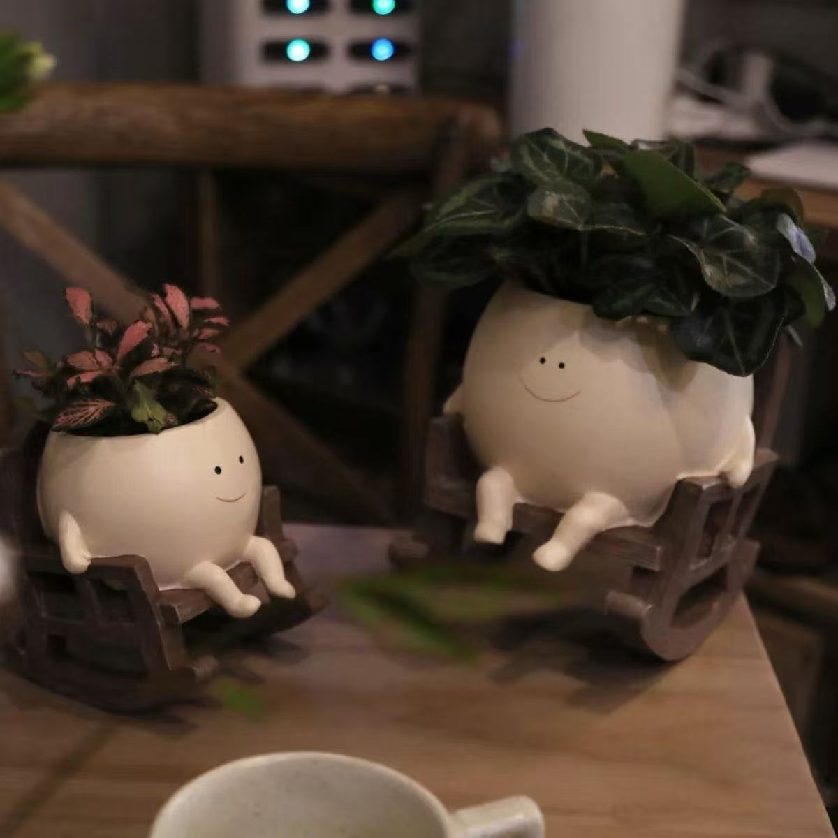 Outdoor Frog Solar Light Creative Rocking Chair Ornament