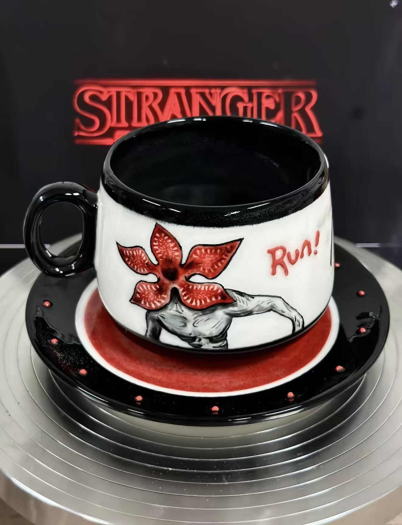 Upside Down Hand Drawn Mug