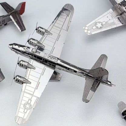 3D Metal Puzzle Creative Airplane Model