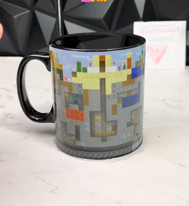 Minecraft Heat-sensitive color-changing mug