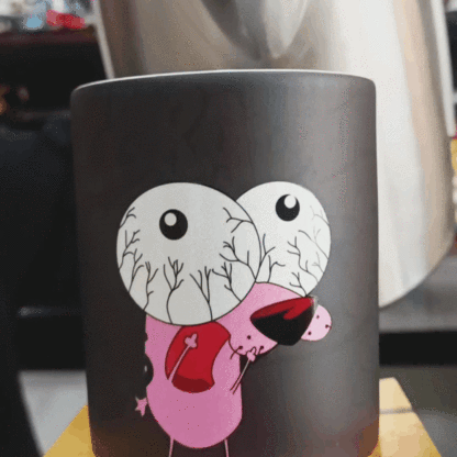 Courage the Cowardly Dog Heat Sensitive Color Changing Mug