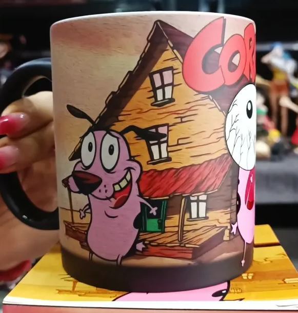 Cowardly Dog Hero Heat Sensitive Color Changing Mug