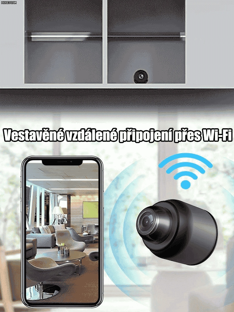 Mini HD kamera bez slepých míst