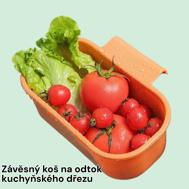 Závěsný koš na odtok kuchyňského dřezu