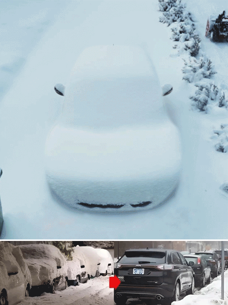 Automobilový solární alarm pro odstranění sněhu