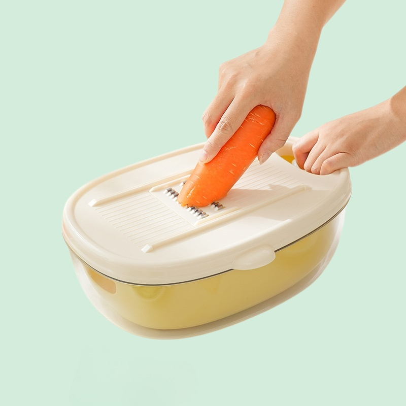 Multifunkční kráječ zeleniny s velkou kapacitou odkapávacího koše o objemu 3500 ml