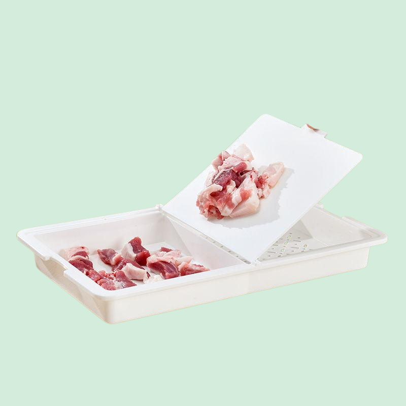 Plastový odtokový koš na ovoce a zeleninu pro domácnost