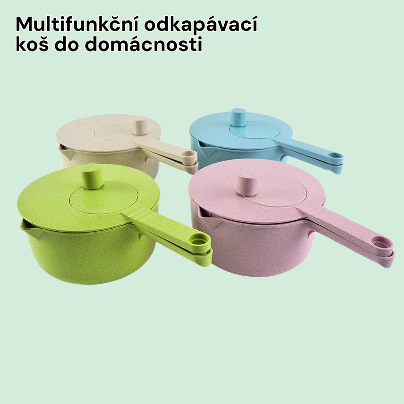 Multifunkční odkapávací koš do domácnosti